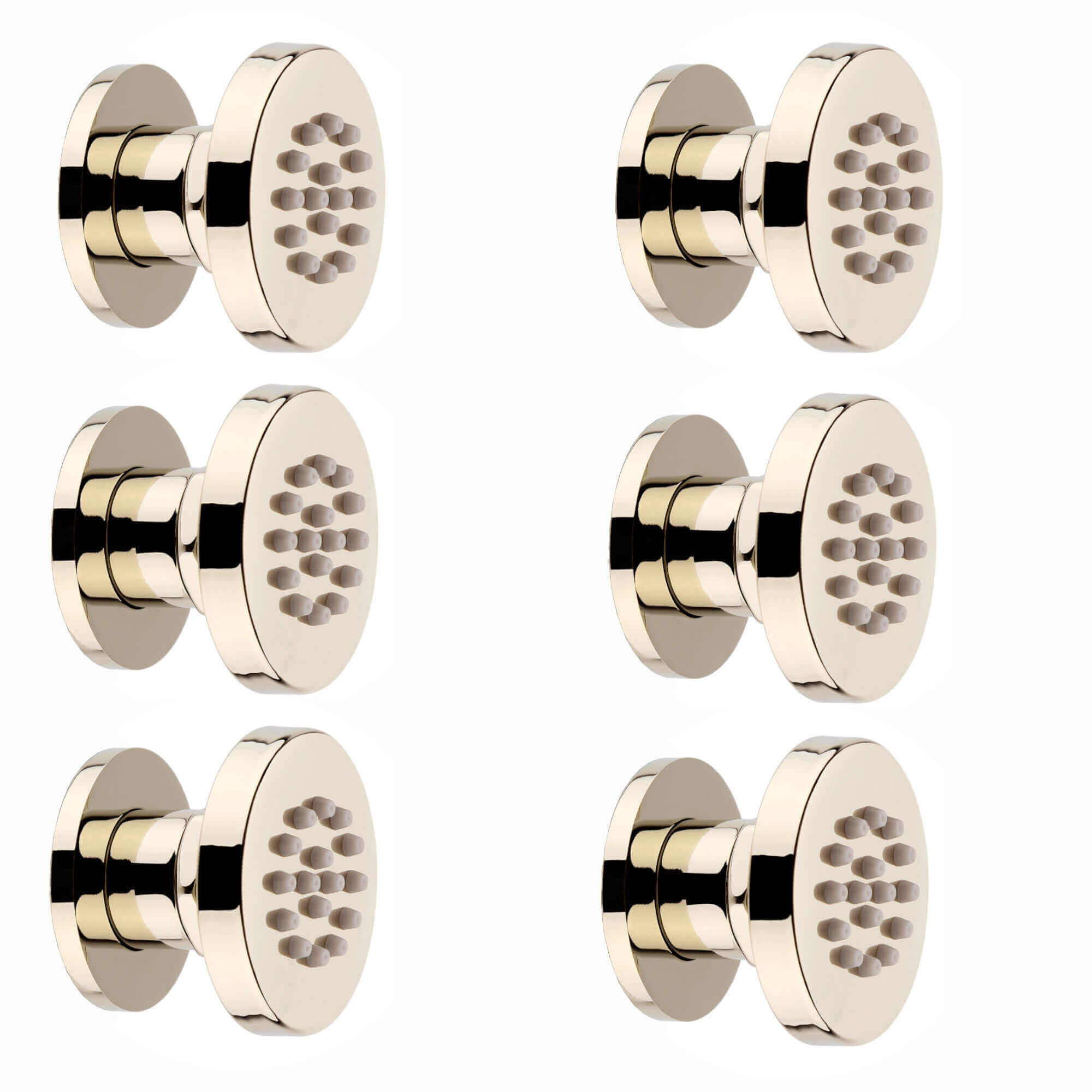 Buy 6 x round shower body jets - gold Online UK | HOUSE OF ENKI